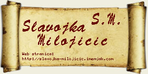 Slavojka Milojičić vizit kartica